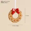 Guirnalda Transfronteriza de Hombre de Jengibre de Resina de Navidad Casa Colgante Pequeño Decoración de Árbol de Navidad Decoraciones Navideñas