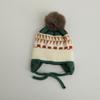 Orejeras jacquard Dudula árbol pequeño orejeras de invierno gorro de lana para niños tejido a prueba de viento cálido gorro para niños