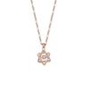 Collar de estrella de seis puntas de Cyber Celebrity para mujer, diseño de nicho de lujo ligero, cadena de clavícula de acero de titanio con forma de corazón palpitante de alta calidad, accesorios de moda
