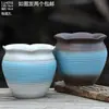 Maceta Creativa de Cerámica para Suculentas de Balcón Hogareño, Maceta Grande de Arcilla para Pothos, Orquídea, Planta Verde, Maceta de Diámetro Grande