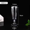Copas de Champán Desechables, Copas de Vino Tinto de Grado Alimenticio, Copas de Vino para Fiesta de Picnic al Aire Libre, Vasos de Plástico Desechables