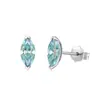 Pendientes pequeños de plata S925 con forma de ojo de caballo, mini, 4*6 mm, nuevos, de moda, con temperamento, para mujer, de AliExpress transfronterizo europeo y americano