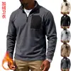 Moletom com zíper de gola alta, masculino, europeu e americano, para outono/inverno, peso pesado, forrado com fleece, quente, casual, tático, funcional, com zíper catiônico