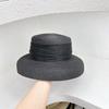 Sombrero de Paja de Ala Ancha para Mujer Estilo Hepburn Francés Cubierta de Lámpara de Cinta de Color Sombrero de Playa para la Costa Sombrero de Sol de Verano Protección Solar