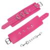 Sm fábrica juguetes sexuales rosa PU esposas con cadena ropa de cama comercio exterior suministro de juguetes sexuales