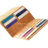 Bolsa de Corcho Transfronteriza para Monedas Monedero de Corcho Rpet Mismo Estilo Douyin Cartera Larga de Corcho Fábrica de Personalización