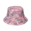 2022 Nuevo Sombrero de Pescador Plegable de Doble Uso con Forma de Cubeta para el Sol con Diseño de Cactus para Mujer