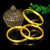 Joyería de Oro Arena, Patrón de Corazón de Dragón y Fénix Estilo Antiguo, Pulsera Cerrada Arenada, Pulsera Fina Exquisita para Mujer, Pulsera de Imitación Oro