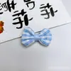 Estilo Coreano Cuadros Multicolor Flor de Cinco Pétalos Accesorios DIY Lazo de Tela Accesorios para el Cabello Semi-Terminados Accesorios para Ropa Piezas