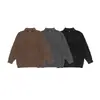 Ropa Vintage 25 Otoño/Invierno Nuevo Retro Japonés Básico Color Sólido Media Cremallera Cuello Alto Holgado Jersey de Punto