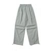 Verano JK229-24 Nuevo Estilo Europeo y Americano Holgado Casual Cordón Elástico Cintura Elástica Plisado Protección Solar Ropa de Trabajo Pantalones Deportivos