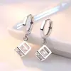 Moda Venta Caliente Pendientes Versión Coreana para Mujer Cubo de Rubik Ventana de Amor Cubo de Azúcar Pendientes de Moda Pendientes Pendientes Joyería Al por Mayor