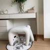 Zapatilla Líquida Imprescindible de Hada para Casa de Gatos Cambio de Zapatos Animal Celebridad de Internet Taburete de Lana de Cordero Maquillaje Tocador Taburete de Entrada