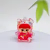 Boneca Figurine de Areia com Fluxo de Óleo Desenho Animado Super Fofa Licenciada Oficialmente Caixa Surpresa Chaveiro Presente Boneca de Acrílico