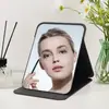Espejo Plegable Portátil para Estudiantes Universitarias en Residencias, Espejo de Maquillaje para Mujeres, Portátil para Hombres, Espejo de Maquillaje de Escritorio para el Hogar para Viajes