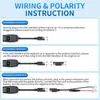 Cargador de Teléfono Móvil para Motocicleta y Coche Modificado de 54W, Alta Corriente Qc+Pd, Pantalla Digital, Botón Electrónico, Carga Rápida