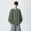 Camiseta casual de manga larga para hombre para exteriores, top deportivo para hombre de primavera que absorbe la humedad y se seca rápido, corte holgado, camiseta de gimnasio con cuello redondo