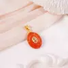 Acessórios para joias DIY, populares para vendas transfronteiriças: acessórios coloridos em formato oval, imitação de ágata e jade, acessórios de resina simples e versáteis para mulheres
