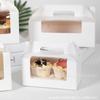 Caja para empacar cupcakes 1/2/4/6 Maffen Cup nieve Mei Niang tarta de huevo plato tarta West Point caja de embalaje portátil