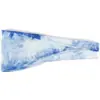 Diadema de pelo tie-dye deportivo europeo y americano para mujer, diadema con volantes Yuejia, banda absorbente de sudor para correr y fitness, pañuelo para la cabeza de ala ancha antiperspirante