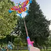 Pipa de vara de pesca dinâmica de mão nova brinquedo de barraca infantil Pipa de águia de desenho animado para crianças brisa fácil de voar
