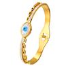 Pulsera de ojo de diablo con circonitas de acero inoxidable y titanio, gran oferta, comercio electrónico transfronterizo en AliExpress y Amazon.