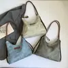 Bolsa tote dupla de ombro simples de grande capacidade para mulheres, nova bolsa de mão versátil vintage 2026, bolsa de ombro única casual para usar sob o braço