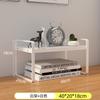 Estante de Mesa de Camada Dupla Estante de Armazenamento e Organização de Livros para Mesa de Dormitório Suporte de Estante de Armazenamento para Bancada de Escritório