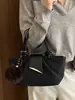 Yue Zi 2026 Outono Inicial Nova Bolsa de Ombro Única Elegante Versátil Casual Simples Bolsa de Mão Textura Retrô Bolsa Transversal