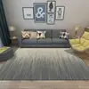 Atacado transfronteiriço de tapetes modernos e minimalistas para sala de estar, tapetes de área grande para sofá e mesa de centro, tapetes de veludo cristalino resistentes a manchas e fáceis de limpar