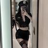 Uniforme de lingerie sexy europeu e americano novo, conjunto de tentação, saia curta, tentação paixão, uniforme de polícia, uniforme de policial feminino sexy