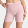 Shorts de Yoga Leopardado Sem Costura Amazon Transfronteiriço com Bainha, Shorts Esportivos Peach Levanta Bumbum para Corrida ao Ar Livre e Fitness