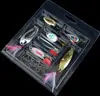 Chang pesca señuelo Luya con lentejuelas y plumas tres anzuelos simples metal pez artificial señuelo set 16 piezas equipo de pesca M14