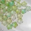 Flor de Cinco Pétalos con Borde Dorado de Acrílico de 18 mm Flor Hecha a Mano DIY Pasador de Flor para el Cabello Materiales para Colgante Pulsera Estilo Vintage