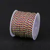 Hilo de Algodón Enrollado a Mano 18 Hilos 20m Estilo Étnico Cuerda para Tamales del Festival del Bote del Dragón Pulsera Collar Borla Cableado Cuerda de Hilo de Algodón