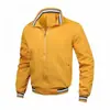 Jaqueta Casual Masculina com Gola Alta, Moda 2026, Casaco Masculino de Cor Sólida para Esportes de Primavera e Outono, Em Estoque para Vendas Transfronteiriças