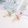 Broche de Chica de Ballet con Diamantes de Aleación de Moda Estilo Coreano Accesorios Versátiles para Traje