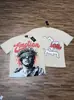 2026 Marca Americana Moderna Novo Estilo Emoção Mista Manga Curta Anjo Strass Solta Eu Camiseta Comércio Transfronteiriço