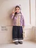 Novos Jeans para Meninas para o Outono, Calças Infantis com Forro de Lã, Roupa Grossa de Inverno, Calças de Corte Reto para Meninas Jovens