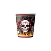 Decoración de fiesta temática de calavera de roca de venta caliente transfronteriza, vajilla, accesorios para ambientar fiestas navideñas de Halloween