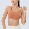 Sujetador Deportivo para Mujer Espalda Hermosa Yoga Pilates Entrenamiento Fitness Chaleco Integrado sin Espalda Ropa Interior para Correr a Prueba de Golpes