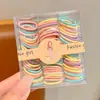 Gomas para el pelo Dopamine para niños, para el pulgar de niñas, alta elasticidad, bandas de goma duraderas para coletas pequeñas, accesorios para el pelo de estilo fresco