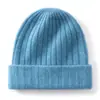 Nuevo gorro térmico de cachemir suave y cómodo con rayas verticales, suave para la piel, cálido y proporciona una excelente protección contra el frío.. Un gorro de punto simple y versátil