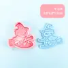 Molde para Galletas de Cachorro con Dibujo de Línea y Patrón de Dibujos Animados 3D para Mantequilla DIY Herramienta Realista para Galletas
