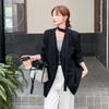 Blazer de Patchwork Casual de Calidad Mejorada, Versátil, Cómodo, Amigable con la Piel, Reductor de Edad, Nuevo para Primavera y Otoño 2025, Moderno