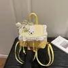Mochila Feminina Nova 2026 Estilo Fresco Casual Exquisita com Renda Estrela Floral Dupla Alça Pequena Bolsa Escolar