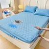 Amazon Transfronterizo Algodón Cepillado Agradable a la Piel Poliéster Acolchado TPU Sábana Ajustable Shopee Shein Temu Estilo Chanel Envoltorio Completo