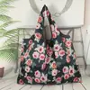 Sacola de Compras Dobrável Verde Japonesa e Coreana Leve Impermeável Grande Capacidade Sacola de Armazenamento para Supermercado Sacola de Compras Portátil Sacola Tote Espessa