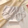 Ropa interior modal para mujer, 100% algodón, suave, sin marcas, antibacteriana, transpirable, de verano, pantalones cortos triangulares de cintura media.