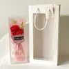 Flores de Jabón de Rosa Nuevas para el Día de la Madre y San Valentín, Caja de 3 Piezas con Ramo de Jabón de Claveles, Regalo para Clientes